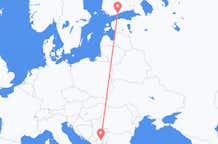 Flyreiser fra Priština, til Helsingfors