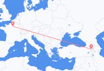 Flyg från Jerevan, Armenien till Paris, Frankrike