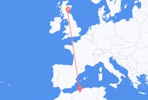 Flyg från Tiaret, Algeriet till Edinburgh, Skottland