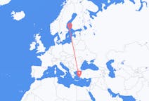 Flyrejser fra Kalymnos til Mariehamn
