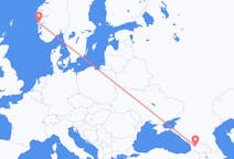 Flights from Kutaisi, Georgia to Bergen, Norway