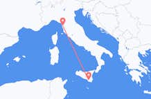 Flights from Pisa to Comiso
