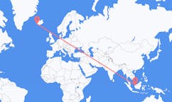 Flyrejser fra Kuching, Malaysia til Reykjavik, Island