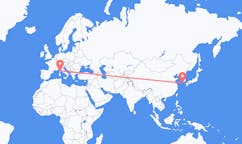 Flyreiser fra Jeju City, Sør-Korea til Bastia, Frankrike
