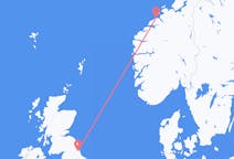 Flights from Kristiansund, Norway to Newcastle upon Tyne, the United Kingdom