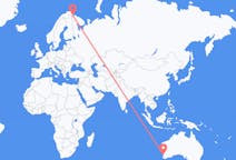 出发地 澳大利亚伯斯目的地 挪威希尔克内斯的航班
