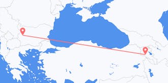 アルメニアからブルガリアへのフライト