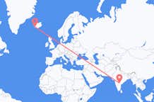 Flyg från Hyderabad, Indien till Reykjavík, Island