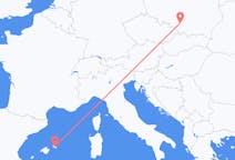 Flyrejser fra Katowice, Polen til Mahon, Spanien
