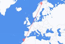 Flights from Guelmim, Morocco to Kiruna, Sweden