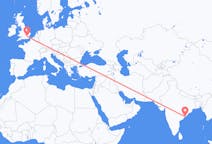Flyrejser fra Visakhapatnam, Indien til London, England