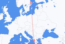 Flyrejser fra Kefallinia, Grækenland til Stockholm, Sverige