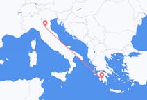 Vluchten van Bologna, Italië naar Kalamáta, Griekenland