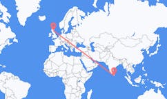 Flüge von Hambantota, Sri Lanka nach Dundee, Schottland