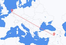 Flyreiser fra Rotterdam, Nederland til Diyarbakir, Tyrkia
