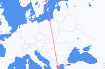 从雅典飞往斯德哥尔摩的航班