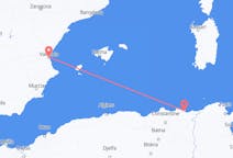 Flyrejser fra Annaba, Algeriet til Valencia, Spanien