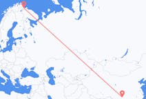 Flyg från Luzhou till Kirkenes
