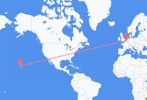 Flyreiser fra Honolulu, USA til Rotterdam, Nederland