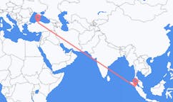 Flyreiser fra Siborong-Borong, Indonesia til Kastamonu, Tyrkia