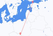 Vluchten van Tallinn naar Ostrava