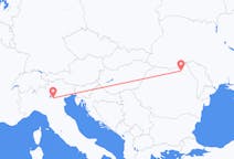 Vluchten van Suceava, Roemenië naar Verona, Italië