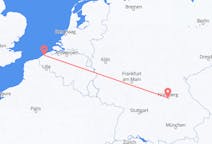 Flyg från Ostend, Belgien till Nürnberg, Tyskland