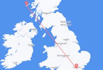 Flights from London, the United Kingdom to Tiree, the United Kingdom