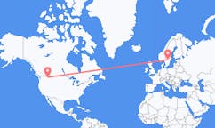 Flyrejser fra Kalispell, USA til Oerebro, Sverige