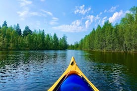 Passeio de canoa na Lapônia