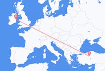 Vluchten van Ankara, Turkije naar Dublin, Ierland