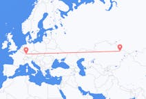Flyrejser fra Semey, Kasakhstan til Karlsruhe, Tyskland
