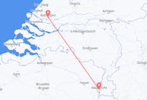 オランダのロッテルダムから、オランダのマーストリヒトまでのフライト