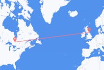 Flyrejser fra Timmins, Canada til Newcastle upon Tyne, England