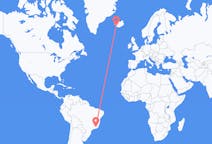 出发地 巴西出发地 茹伊斯迪福拉目的地 冰岛雷克雅未克的航班