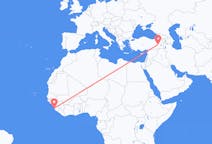 出发地 塞拉利昂弗里敦目的地 土耳其穆什的航班