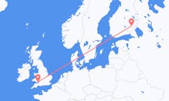 Lennot Cardiffista, Wales Savonlinnaan, Suomi