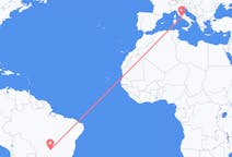 Flights from Rio Verde, Goiás, Brazil to Rome, Italy