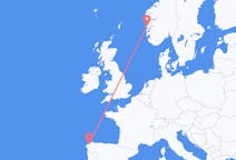 Flyrejser fra La Coruña til Bergen
