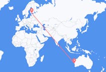 Flyg från Geraldton, Australien till Helsingfors, Finland