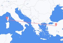 Flyreiser fra Ajaccio, Frankrike til Eskişehir, Tyrkia