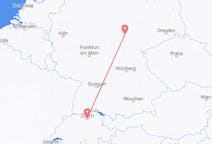 Flyreiser fra Erfurt, Tyskland til Zürich, Sveits