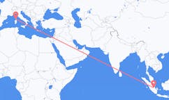 Flyreiser fra Jambi City, Indonesia til Figari, Frankrike