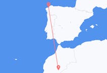 Flyg från Zagora till La Coruña