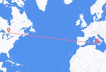 Flyrejser fra Greater Sudbury, Canada til Trapani, Italien