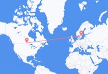 Flyg från Winnipeg, Kanada till Linköping, Sverige