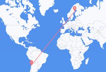 Flyreiser fra Kopiapó, Chile til Skellefteå, Sverige