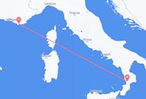 Flyreiser fra Toulon, Frankrike til Lamezia Terme, Italia