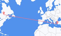 Flyrejser fra Chibougamau, Canada til Bodrum, Tyrkiet