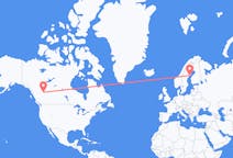 出发地 加拿大道森克里克目的地 瑞典于默奥的航班